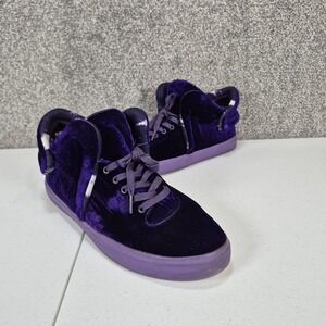 SUPRA Falcon‎ Velvet Skate Shoes Mens Size 13 Violet / Purple